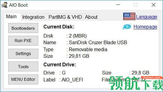 AIOBoot启动盘制作工具绿色版