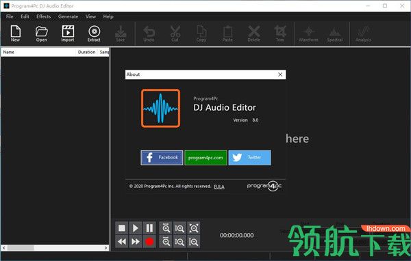 Program4PcDJAudioEditorhi音频编辑破解版