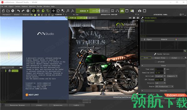 MaxwellStudio三维渲染器破解版