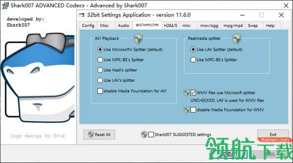 万用影音解码包Advanced Codecs免费版