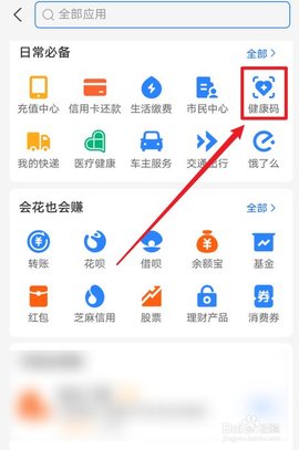 支付宝金色健康码APP