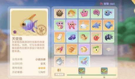 摩尔庄园手游天使鱼在哪里刷新 天使鱼怎么钓