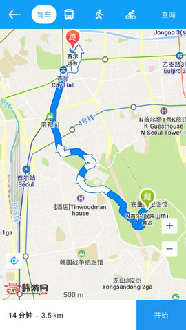 韩国地图高清中文版导航app
