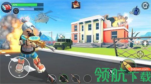 香肠跳伞吃鸡派对破解版