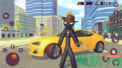 火柴人都市猎车破解版