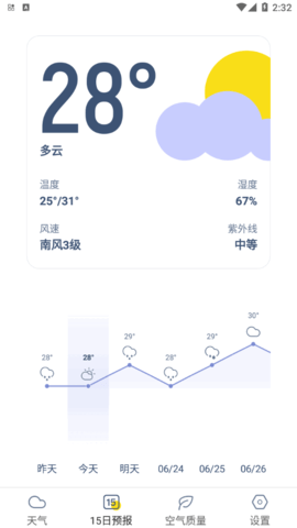 早知天气(24小时预报)App