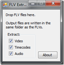FLV Extract(FLV画面音频分离器)
