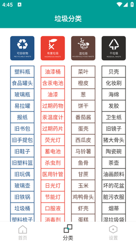 快速垃圾分类指南APP最新版