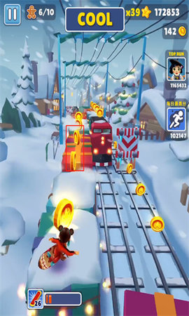 地铁跑酷雪地版内置作弊菜单版