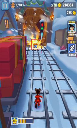 地铁跑酷雪地版内置作弊菜单版