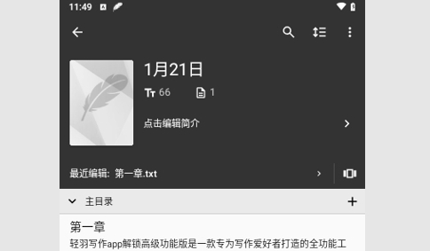 轻羽写作解锁高级版