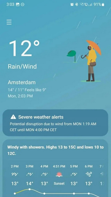 三星天气app