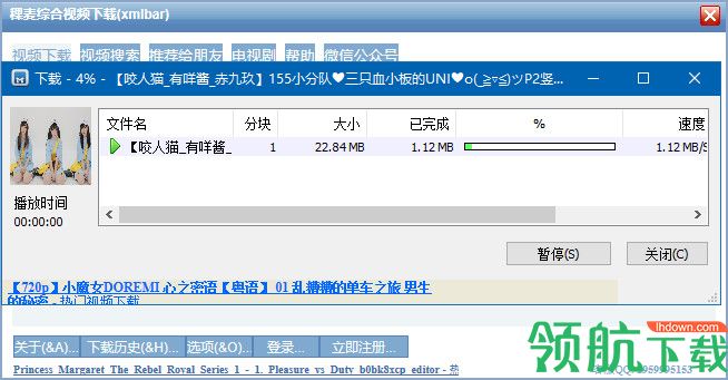 稞麦网络视频下载器