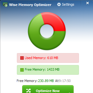 Wise Memory Optimize(内存优化管理软件)中文版