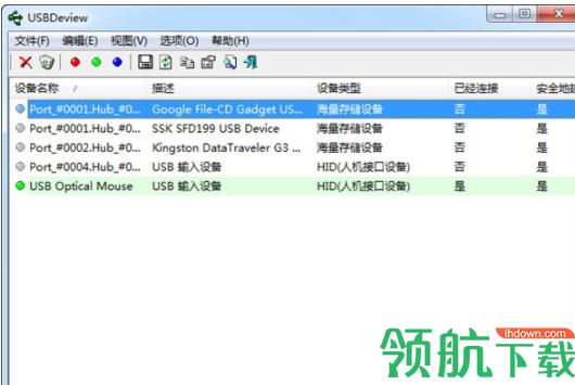 USBDeview查看工具汉化版