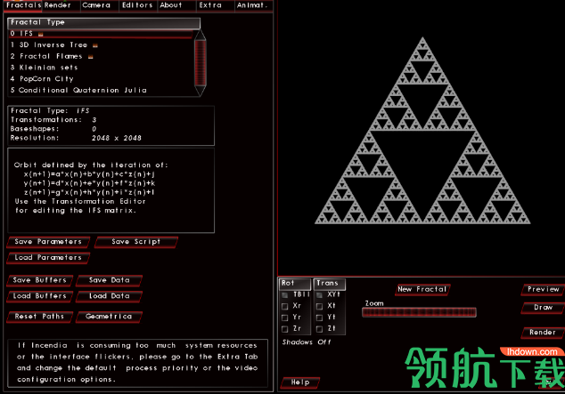 INCENDIA EX V(3D分形工具)官方版
