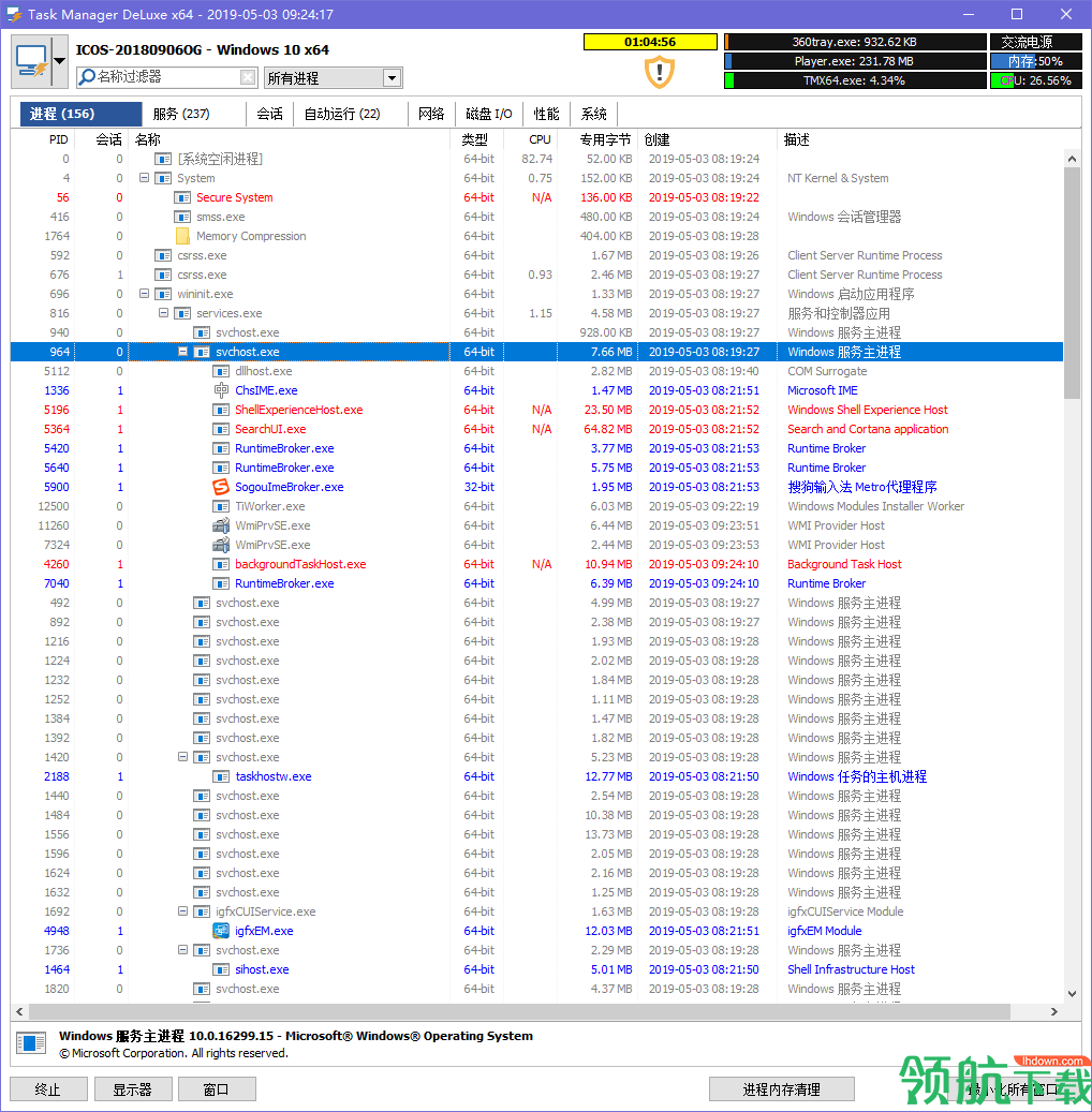 MiTeCTaskManagerDeLuxe任务管理器绿色版