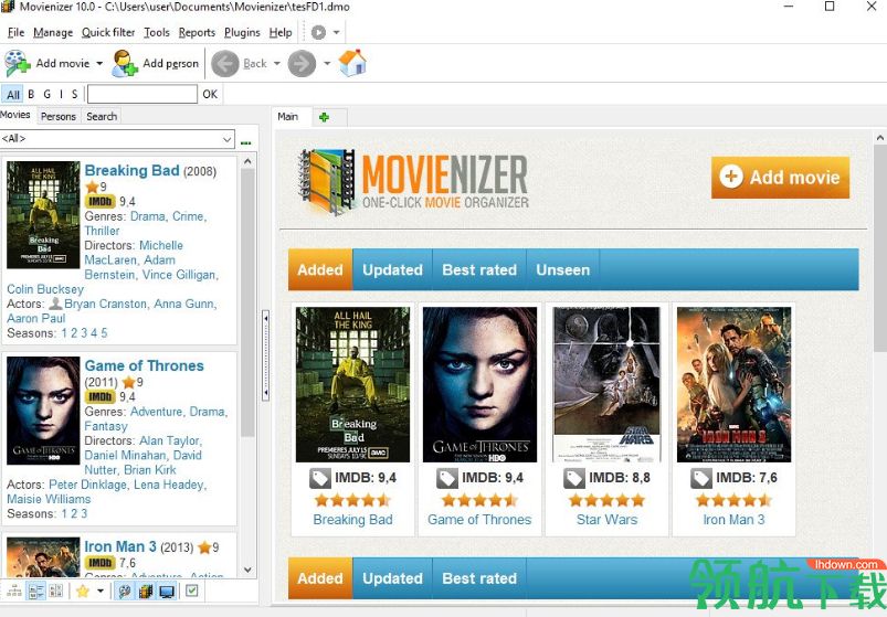 Movienizer破解版(电影收藏软件)