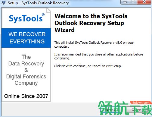 SysTools Outlook Recovery破解版(数据恢复软件)