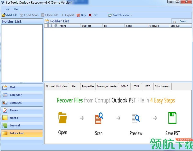 SysTools Outlook Recovery破解版(数据恢复软件)