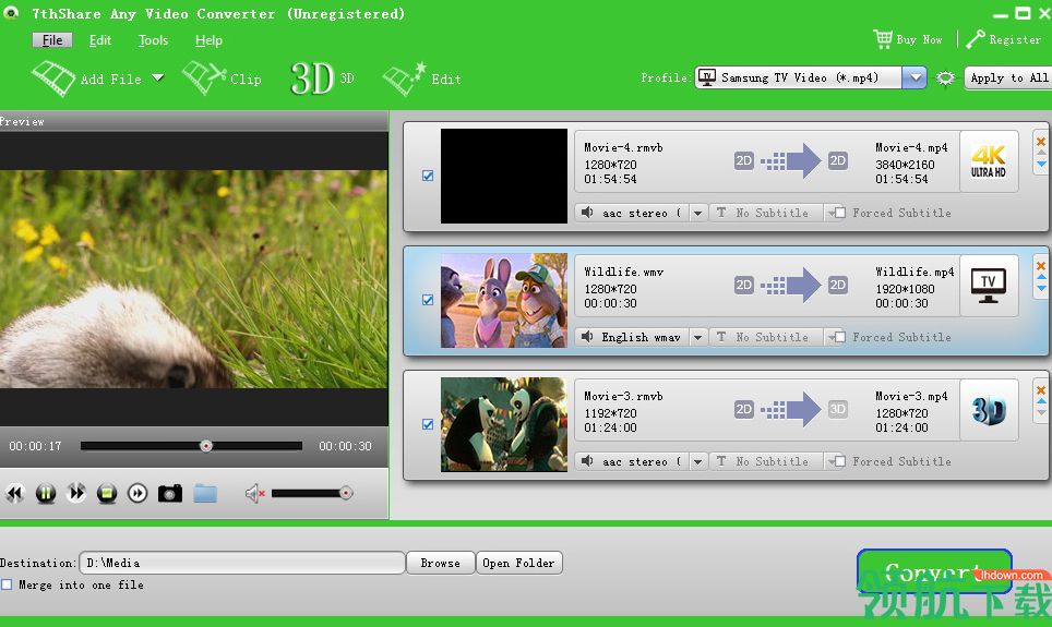 7thShare Any Video Converter破解版「附注册码」