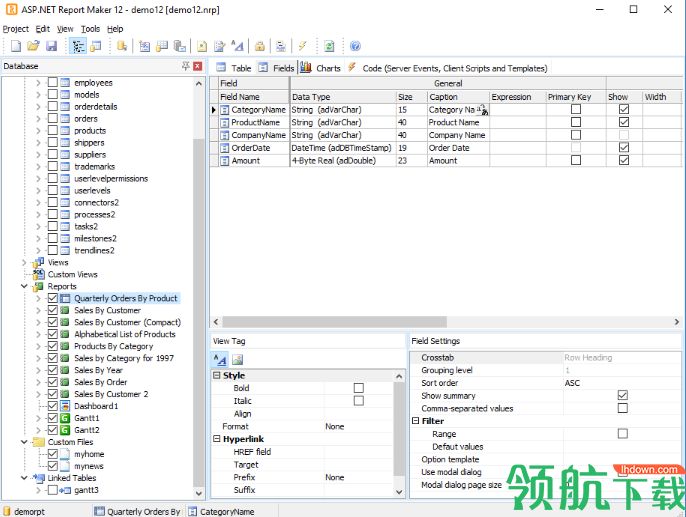ASP.NET Report Maker 12破解版「附注册机」