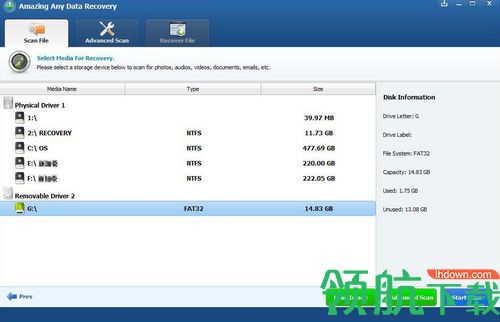 Amazing Any Data Recovery破解版