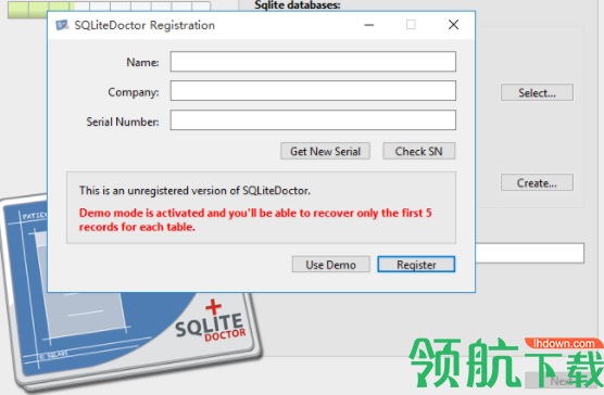 SQLiteDoctor数据库修复工具绿色版