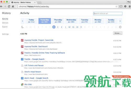 Better History for Chrome免费版