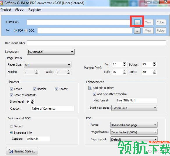 SoftanyCHMtoPDFConverter转换工具官方版