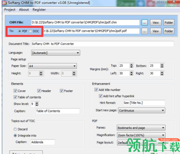 SoftanyCHMtoPDFConverter转换工具官方版