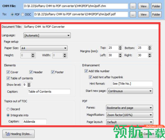 SoftanyCHMtoPDFConverter转换工具官方版