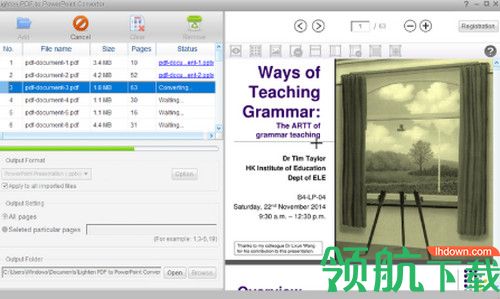 Lighten PDF To PowerPoint Converter破解版