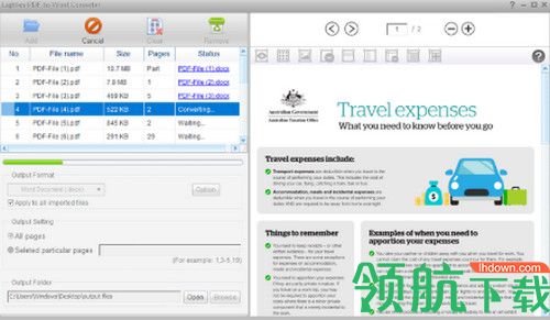 Lighten PDF to Word Converter破解版