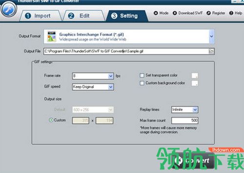 ThunderSoft SWF to GIF Converter破解版
