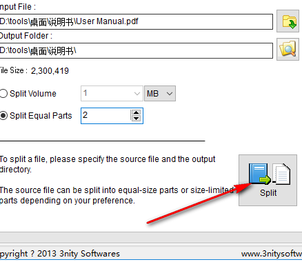 FileSplitterandJoiner文件分割合并工具官方版