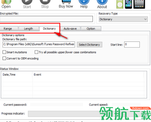 iSumsoftiTunesPasswordRefixer密码恢复软件官方版