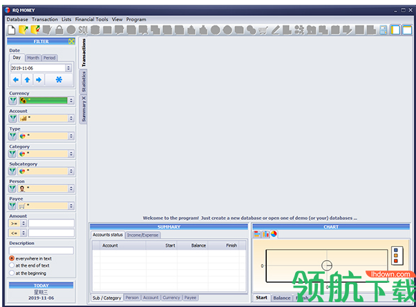 RQMoney财务管理软件绿色版