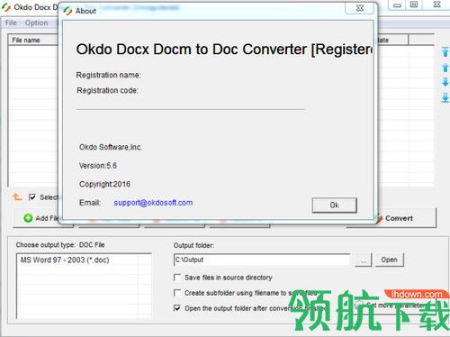 Okdo Docx Docm to Doc Converter破解版