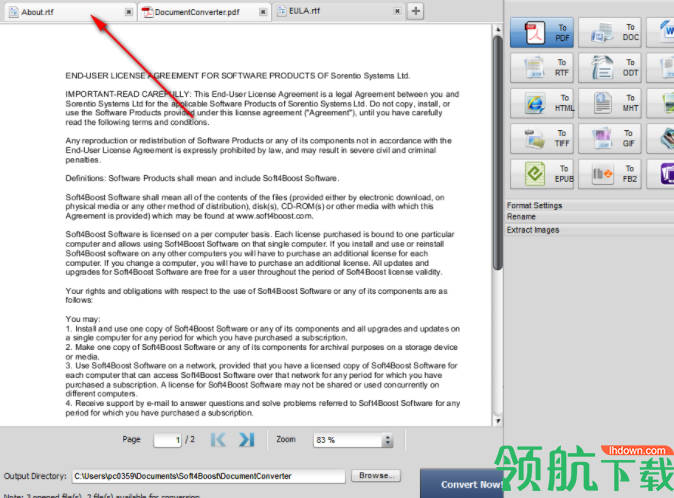 Soft4BoostDocumentConverter文档转换工具绿色版