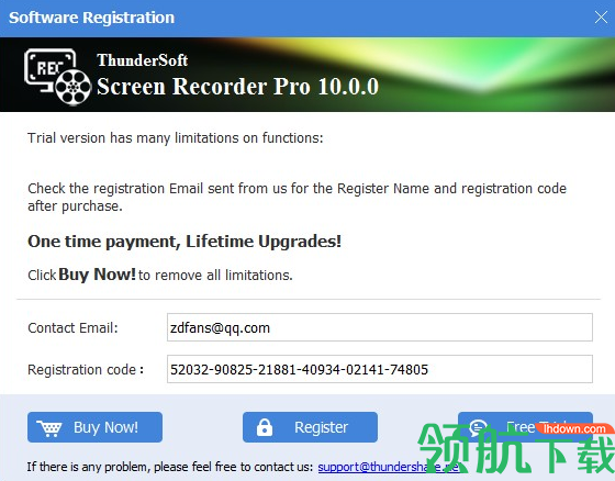 ThunderSoftScreenRecorder绿色破解版