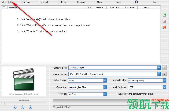 AlokMPEG4Converter视频转换工具官方版