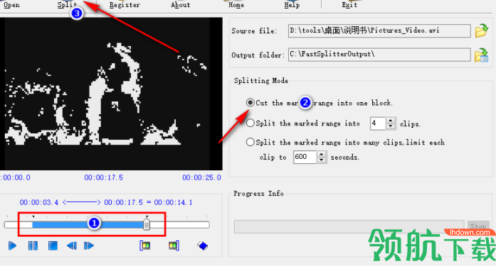 FastAVIMPEGSplitter视频分割工具绿色版