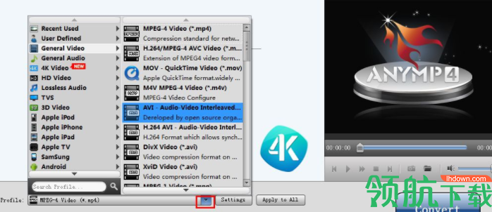 AnyMP44KConverter视频转换工具绿色版