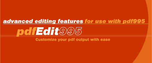 PdfEdit995文档制作工具破解版