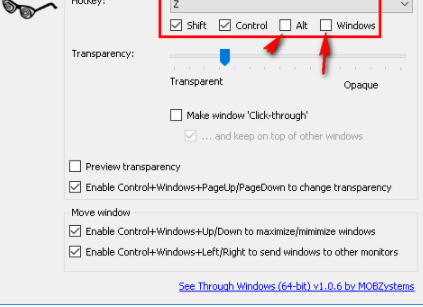 SeeThroughWindows窗口透明度设置绿色版