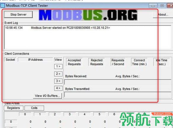 MODBUSTCPClientTester网站仿真软件绿色版
