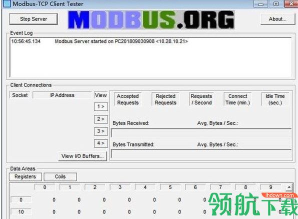 MODBUSTCPClientTester网站仿真软件绿色版