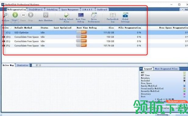 perfectdiskprobusiness磁盘修复工具绿色版