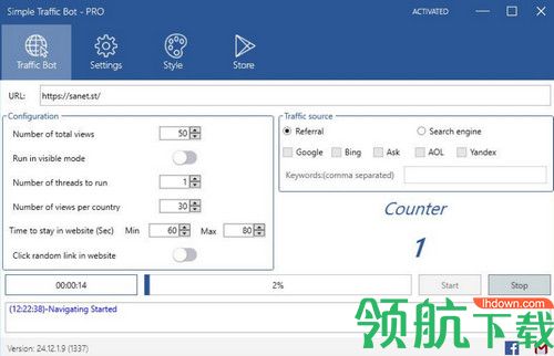Simple Traffic Bot Pro破解版